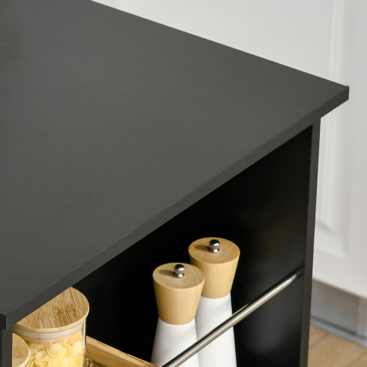 BARTISCH Schwarz 1 Stück - Schwarz, Kunststoff (112/57/106cm) - GiPP