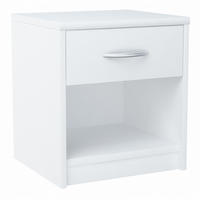 NACHTTISCH 1S Weiß 38,8/35/45 cm mit einem Schubladen - Weiß, Holzwerkstoff (38.8/45/35cm) - Matkam Möbel