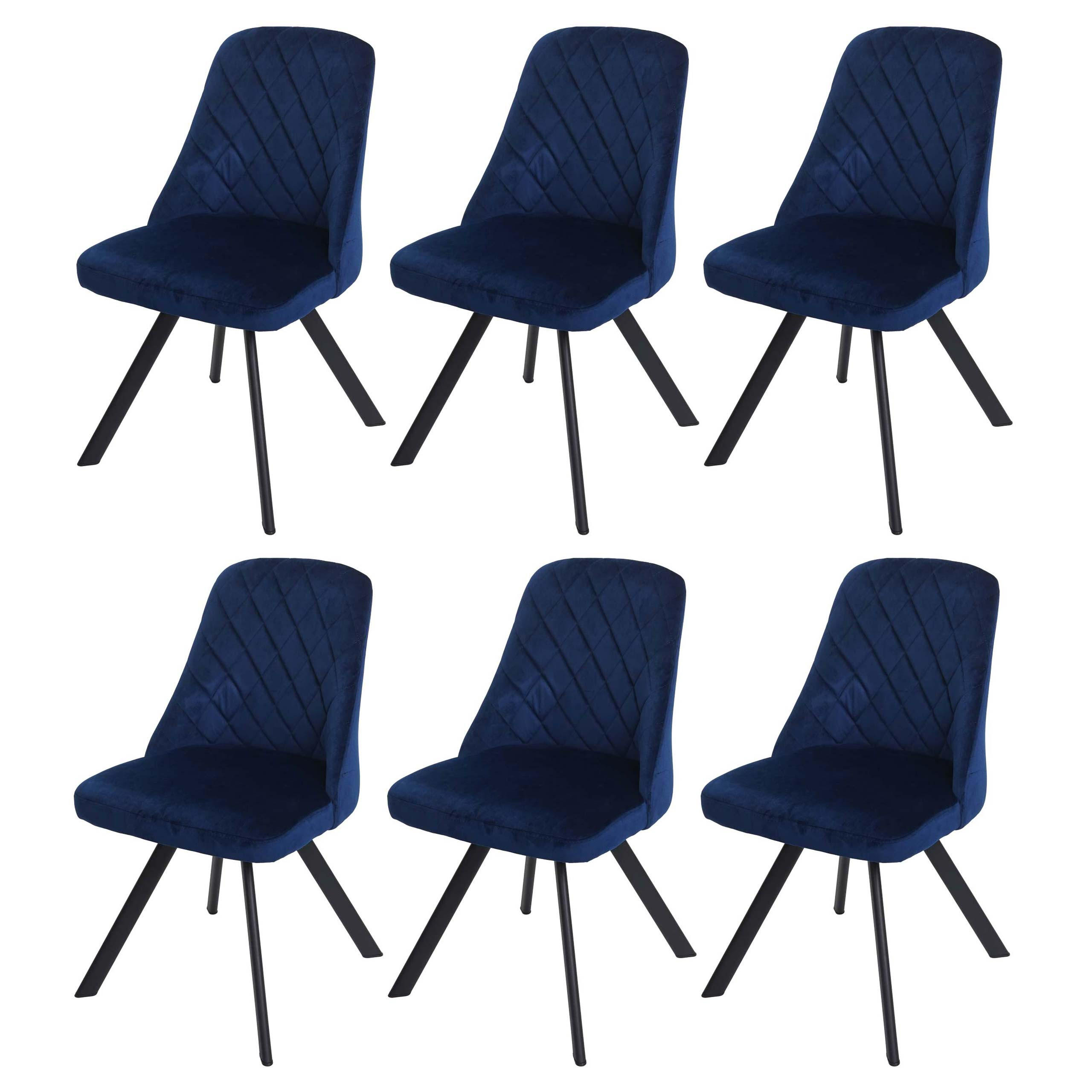ESSZIMMERSTUHL Blau - Blau, Textil (48/84/51cm) - MCW