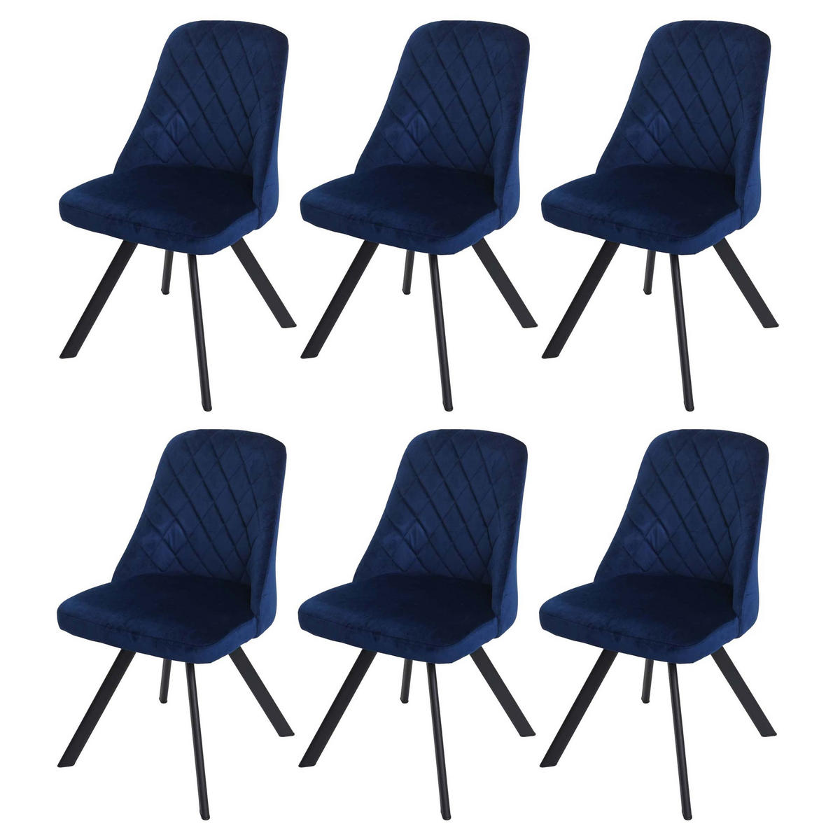 ESSZIMMERSTUHL Blau - Blau, Textil (48/84/51cm) - MCW