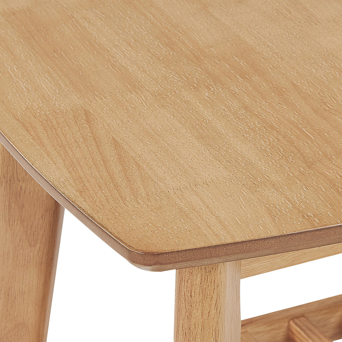 BEISTELLTISCH heller Holzfarbton quadratisch 50/50 cm Tulare - Hellbraun, Holz (50/50/50cm) - Beliani