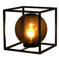 LED AUSSENLEUCHTE Kugel Rauch Schwarz - Schwarz, Kunststoff (30/30/30cm) - Globo Lighting