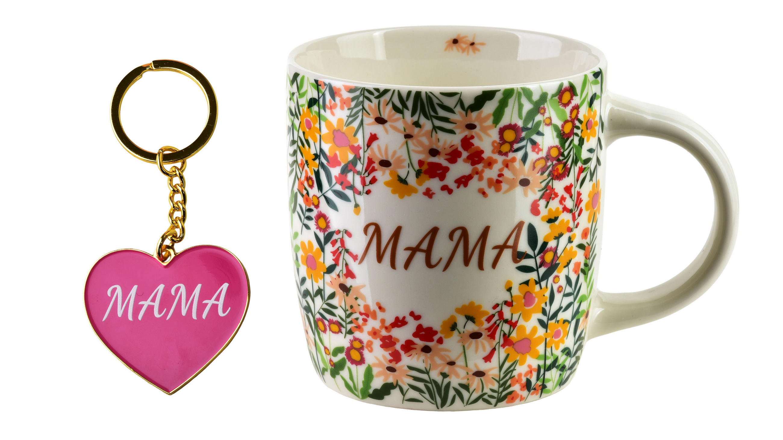 HRNČEK MAMA 350 ml 8,5/12/9 cm porcelán - viacfarebná, keramika (0.35L) - Mondex
