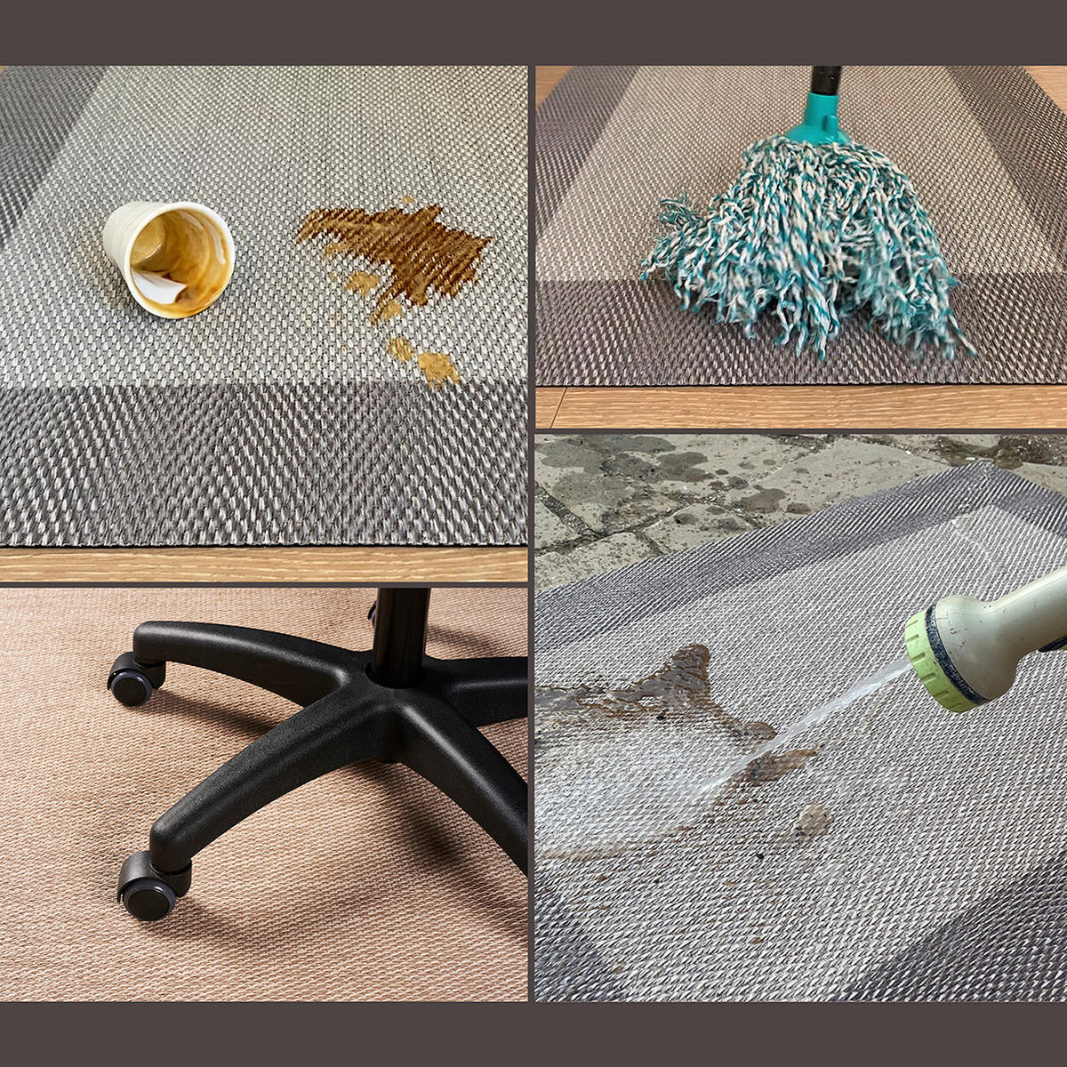 TEPPICH Premium en Vinyle Hellbeige 60x200 cm - Beige, Kunststoff (60/200cm) - STORESDECO