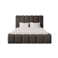 POLSTERBETT mit Bettkasten Calden 160x200 cm, Dunkelbraun - Dunkelbraun, Textil (160/200cm) - Fedve