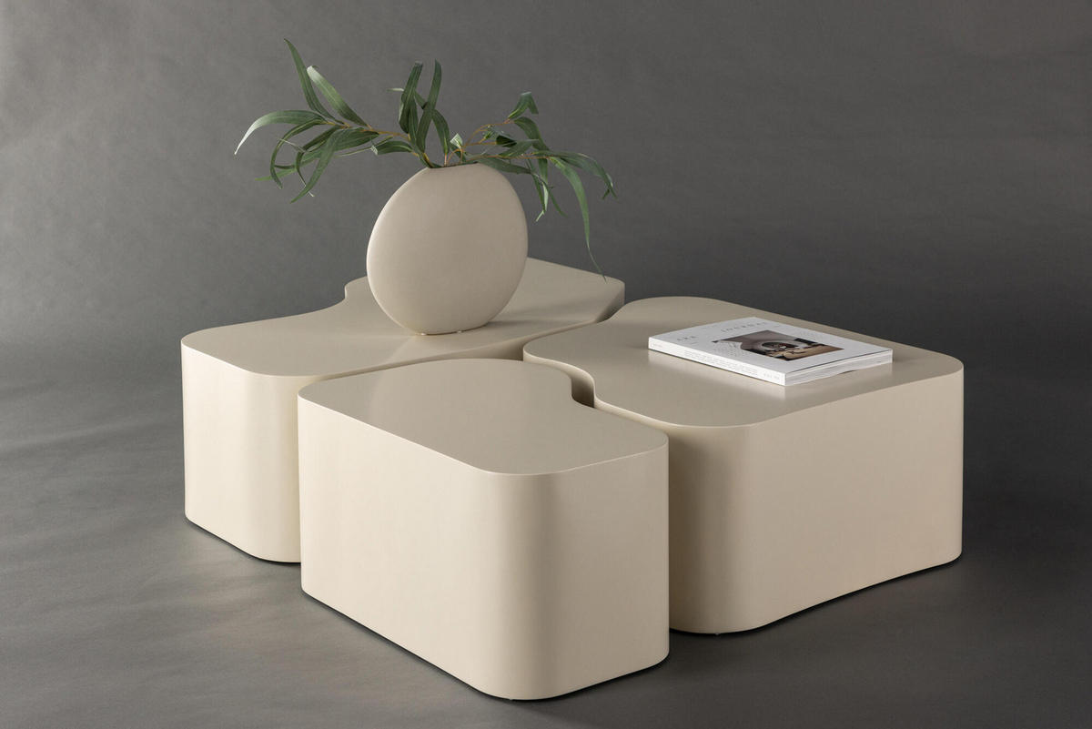 COUCHTISCH NORDLAND Beige 105x105x30 cm - Beige, Holzwerkstoff (105/105/30cm) - FURNLUX