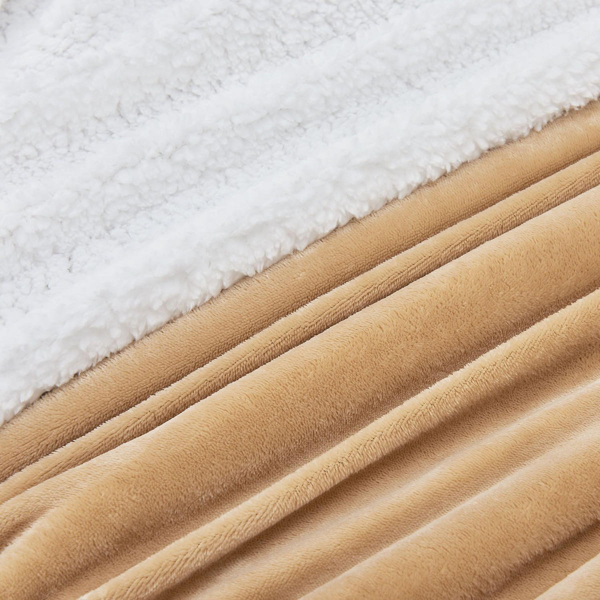 FLEECEDECKE Kuscheldecke 150x200 cm camel - Hellbraun, Textil (150/200cm) - Juskys