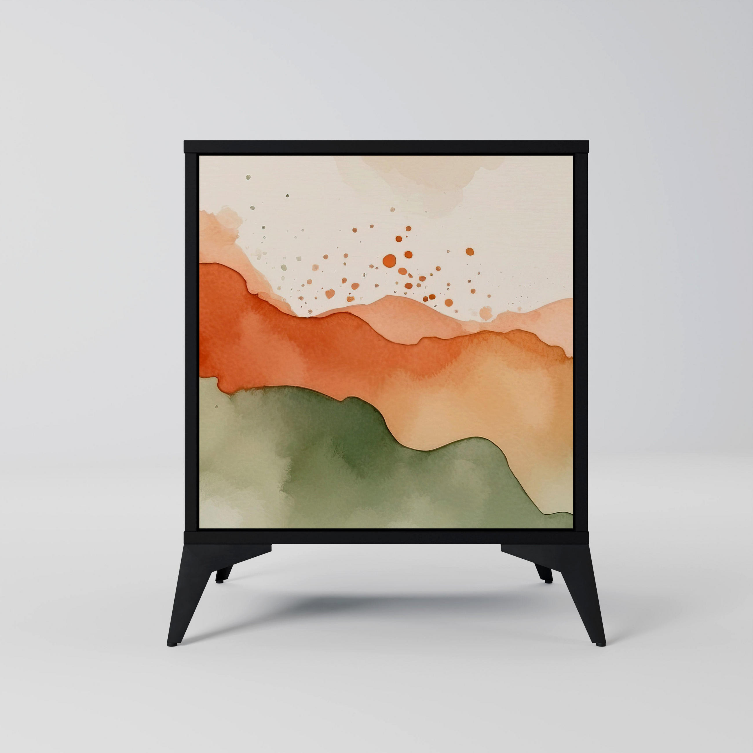 SpaceRebels Sideboard Schwarz 57.5x70.5x42 cm
