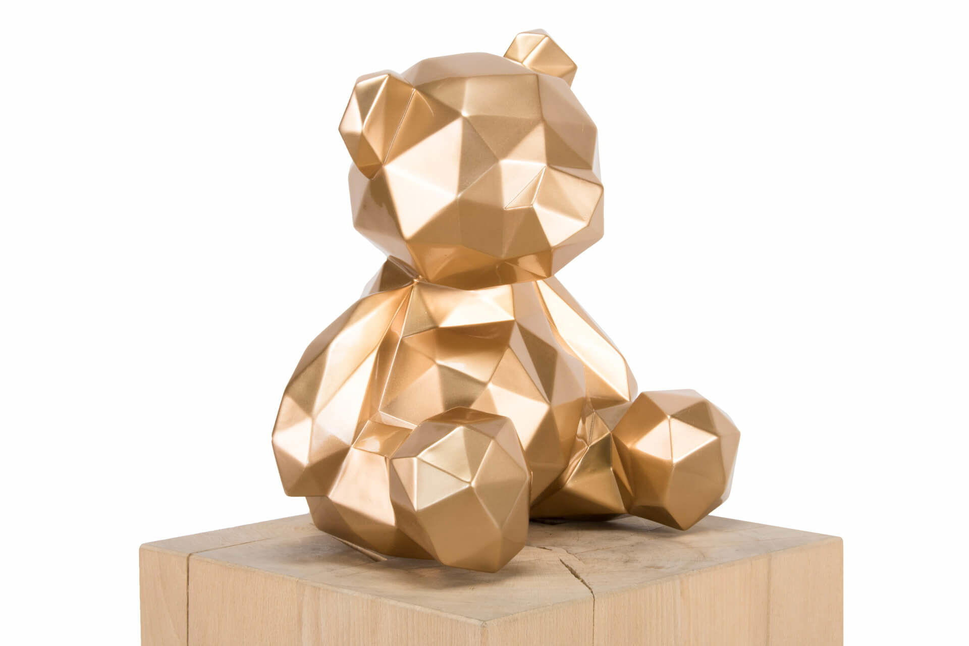 SKULPTUR Gold 30/28 cm - Goldfarben, Stein (30/28/23cm) - KUNSTLOFT