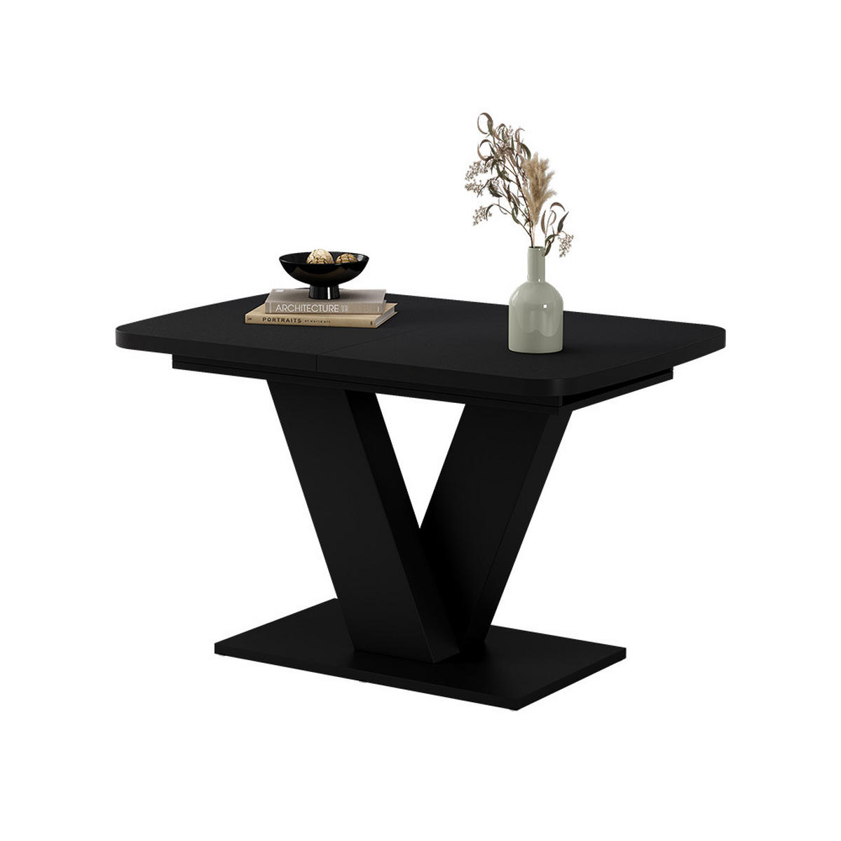 JEDÁLENSKÝ STÔL Fenaro čierna - čierna, kompozitné drevo (80/120/77.4cm) - Vicco