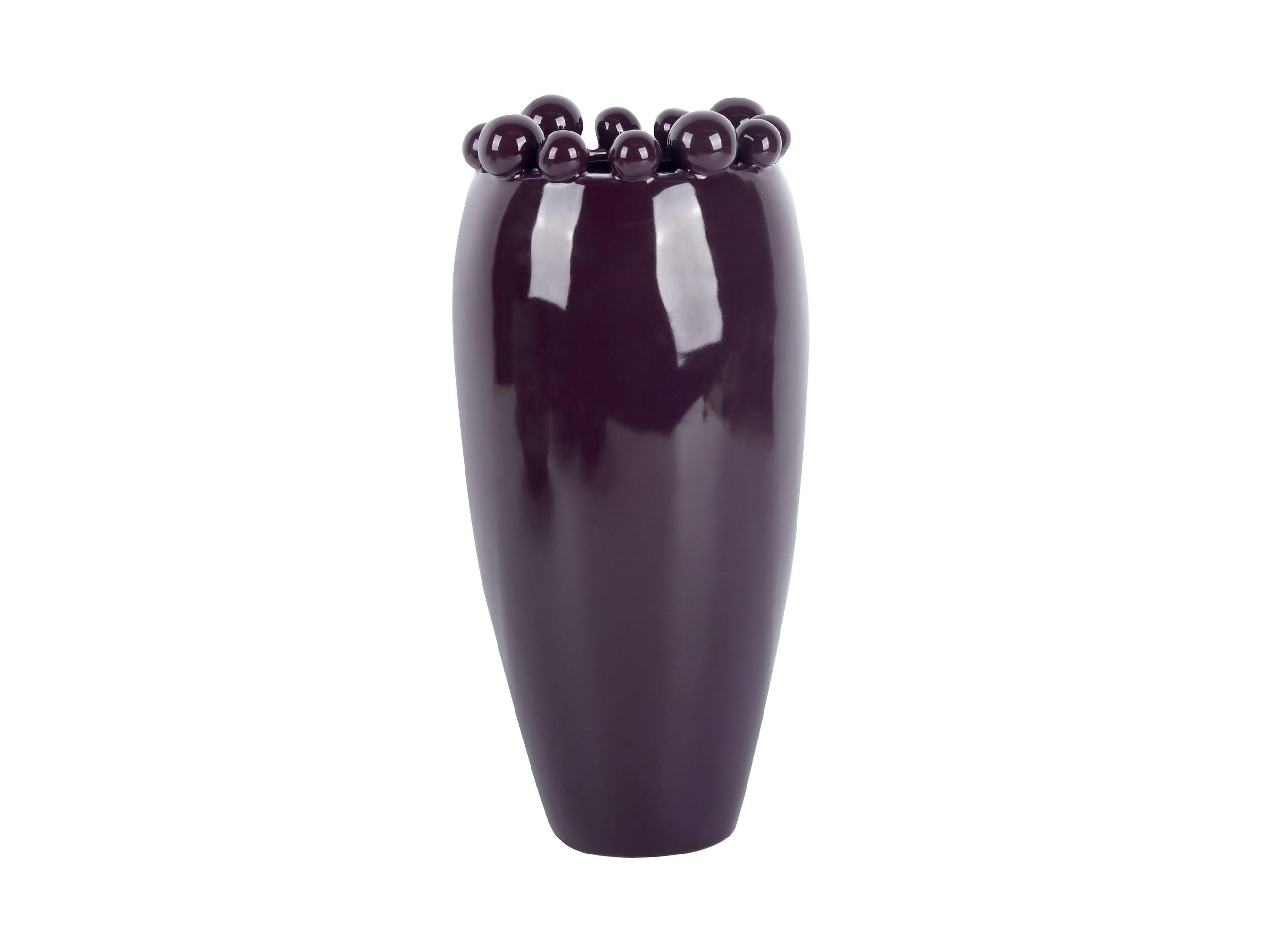 VASE Cadiz Dotty Large - Lila - 30 cm - Lila, Stein (30cm) - Present Time