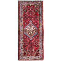 TEPPICH Assadabad Rot 195/83 cm Schurwolle - Rot, Textil (83/195cm) - Looma