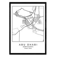 POSTER Alice Springs Stadtkarte – Nordisch A4 Rahmenlos - Klar, Papier (29.7/5/21cm) - Nacnic