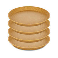 FRÜHSTÜCKSTELLER Connect Nature wood 20,5/20,5/2 cm - Braun, Kunststoff (20.5/2/20.5cm) - KOZIOL