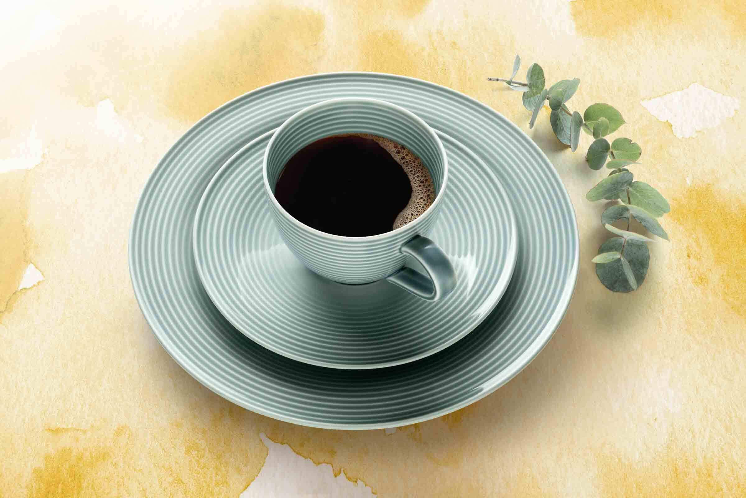 KAFFEETASSEN MIT UNTERTASSEN Beat Color Glaze Arktisblau 260 ml 6er Set - Blau, Keramik (16.7/8.6/16.7cm) - Seltmann Weiden