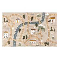 TEPPICH Roadmap 150/100/1 cm - Multicolor, Naturmaterialien (100/150cm) - Atmosphera for kids