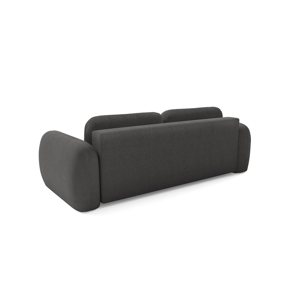 SOFA Livio 3 Sitzplätze Dunkelgrau - Dunkelgrau, Holz (270/95/121cm) - Petits-meubles