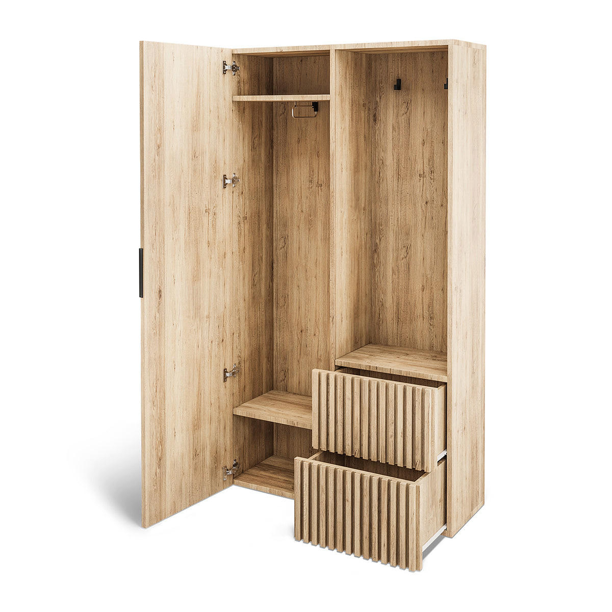 VITRINE Velma Holz - Braun, Holzwerkstoff (100/180/35cm) - Petits-meubles