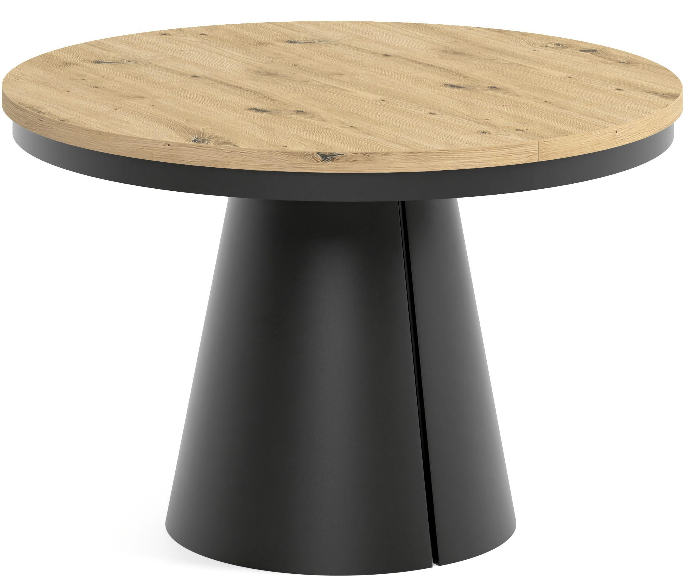 TISCH Schwarz ALMA Ausziehbar 120/196 cm - Eichefarben/Schwarz, Holzwerkstoff (2/120/76cm) - Sepro Meble