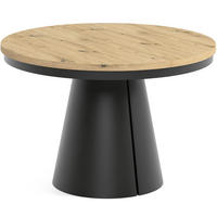 TISCH Schwarz ALMA Ausziehbar 120/196 cm - Eichefarben/Schwarz, Holzwerkstoff (2/120/76cm) - Sepro Meble