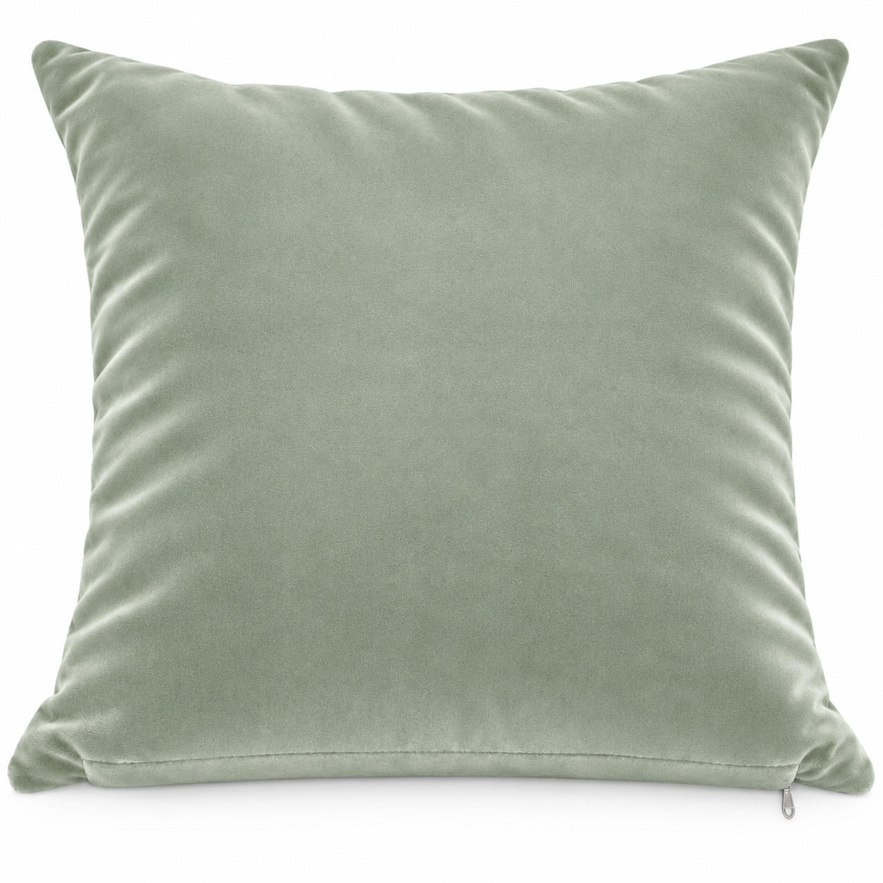 KISSENBEZUG Lindgrün 40x40 Samt weich - Hellgrün, Textil (40/40cm) - TiborTex