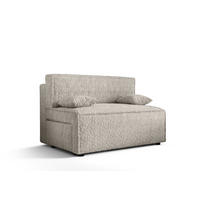 SOFA Mira ohne Armlehnen mit Schlaffunktion - Creme, Textil (131/90/85cm) - SIMKAM Furniture