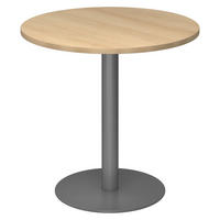 PAUSENTISCH klein STF 80/80/74,5 cm in Eichefarben/Graphitfarben - Eichefarben/Graphitfarben, Holzwerkstoff (80/80/74.5cm) - bümö