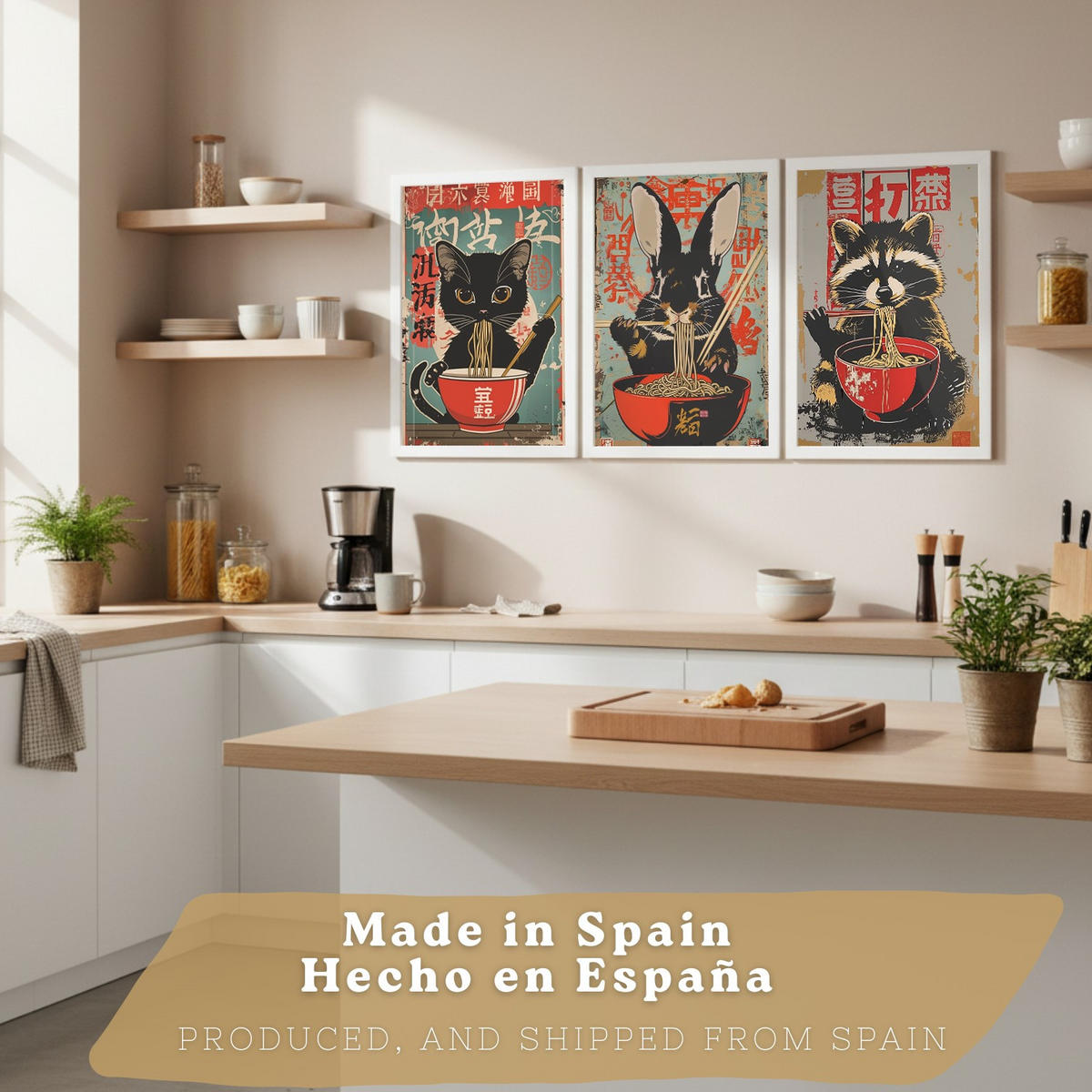 PLAKAT Sada 3 Sada ramen po 3 A4 Bílý rám - bílá, papír (29.7/1/21cm) - Nacnic