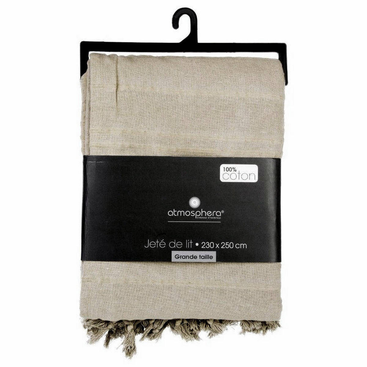 TAGESDECKE 230/250 cm - Beige, Naturmaterialien (230/250cm) - Atmosphera Createur d´interieur