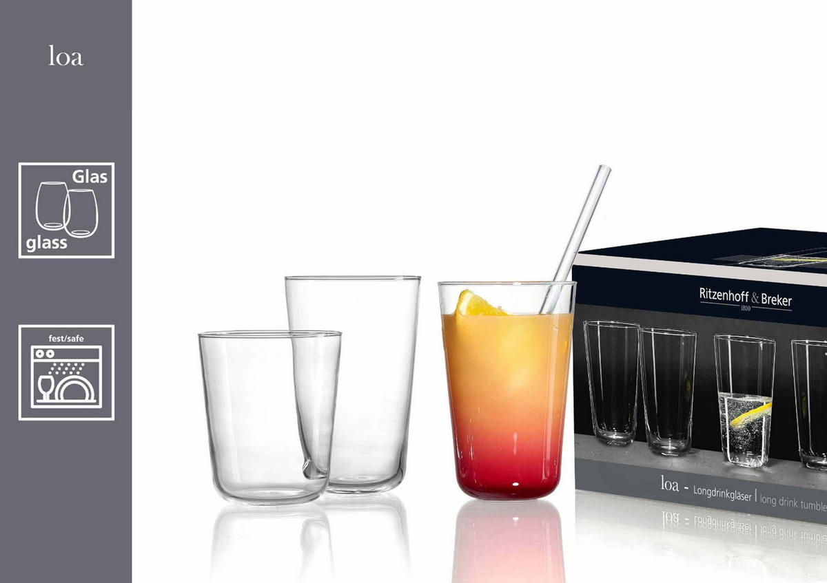 WHISKYBECHER Loa transparent 315 ml 6er Set - Transparent, Glas (0.315L) - Ritzenhoff Breker