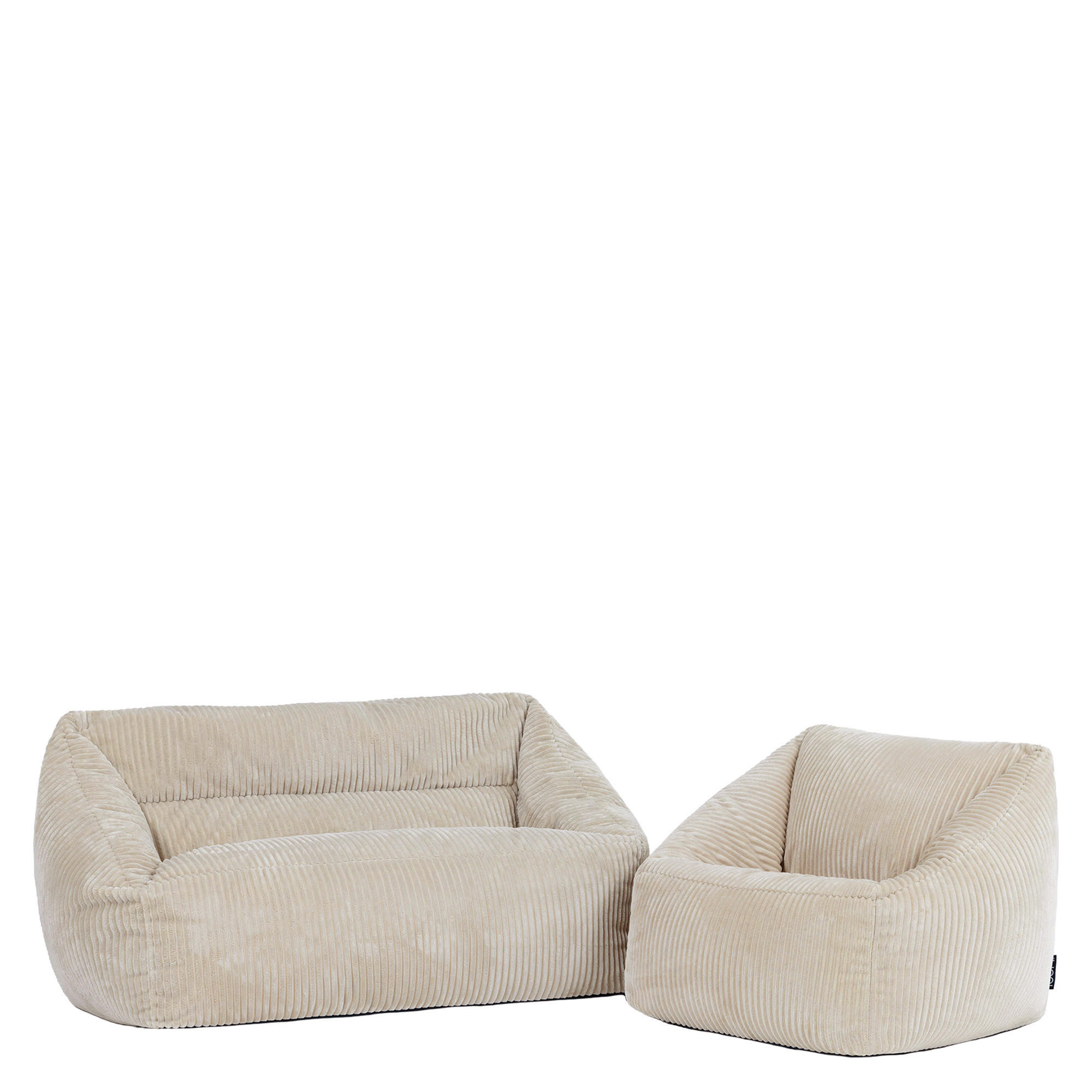 icon Kindersofa Beige 140x44x55 cm