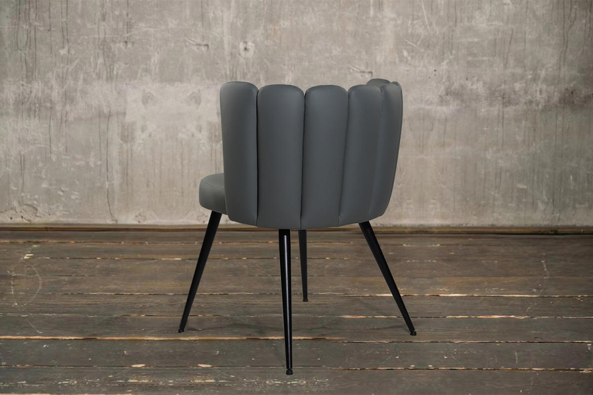 ESSZIMMERSTUHL JADA Grau Kunstleder - Grau, Textil (59/79/55cm) - KAWOLA