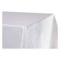 TISCHDECKE Leinenoptik 160/160 cm quadratisch Weiß - Weiß, Textil (160/160cm) - TiborTex