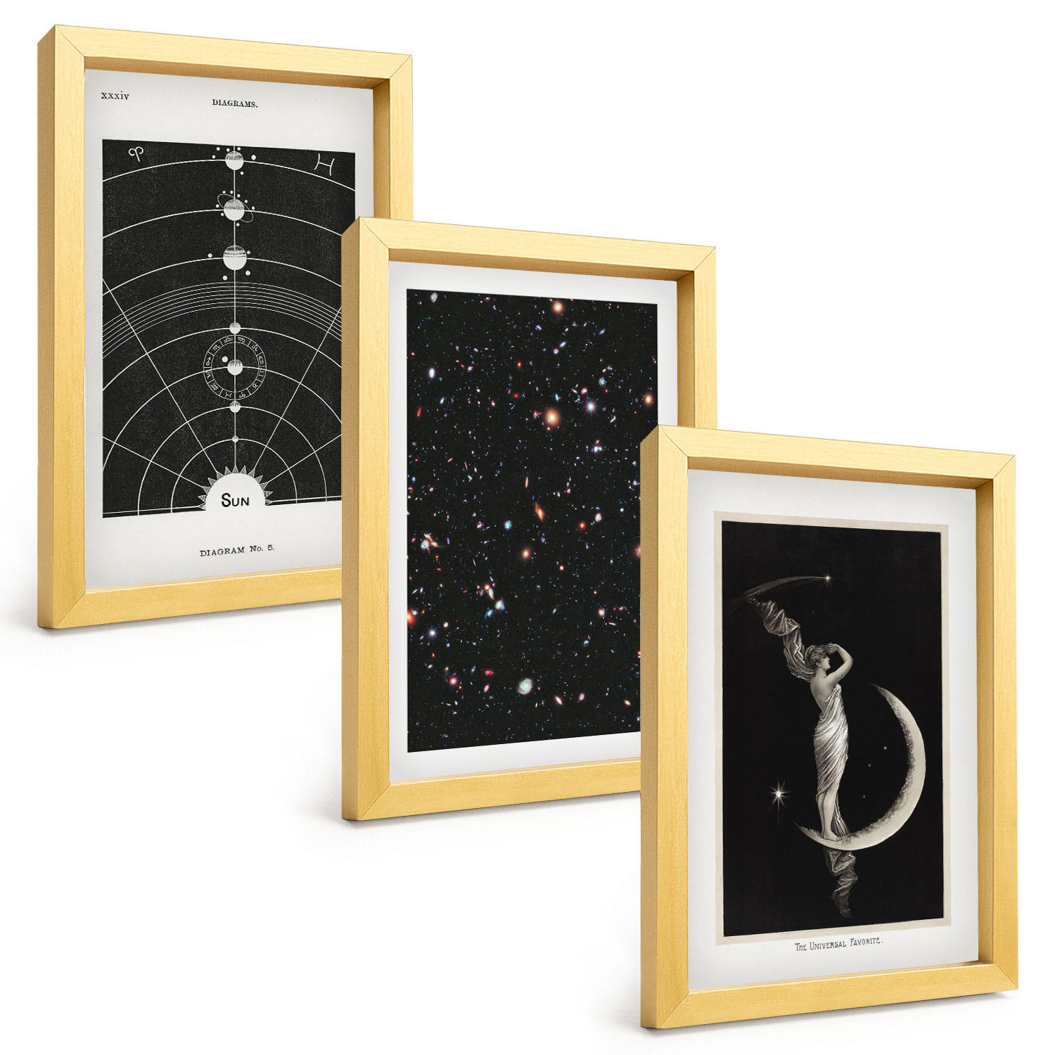 Tulup Bilder Gold 20x30 cm