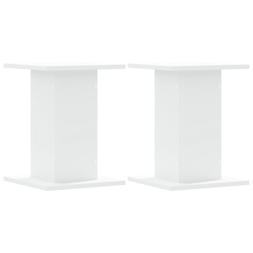 PFLANZENSTÄNDER 2er Set Weiss 30/30/40 Cm Holzwerkstoff - Weiß, Holzwerkstoff (30/40/30cm) - vidaXL