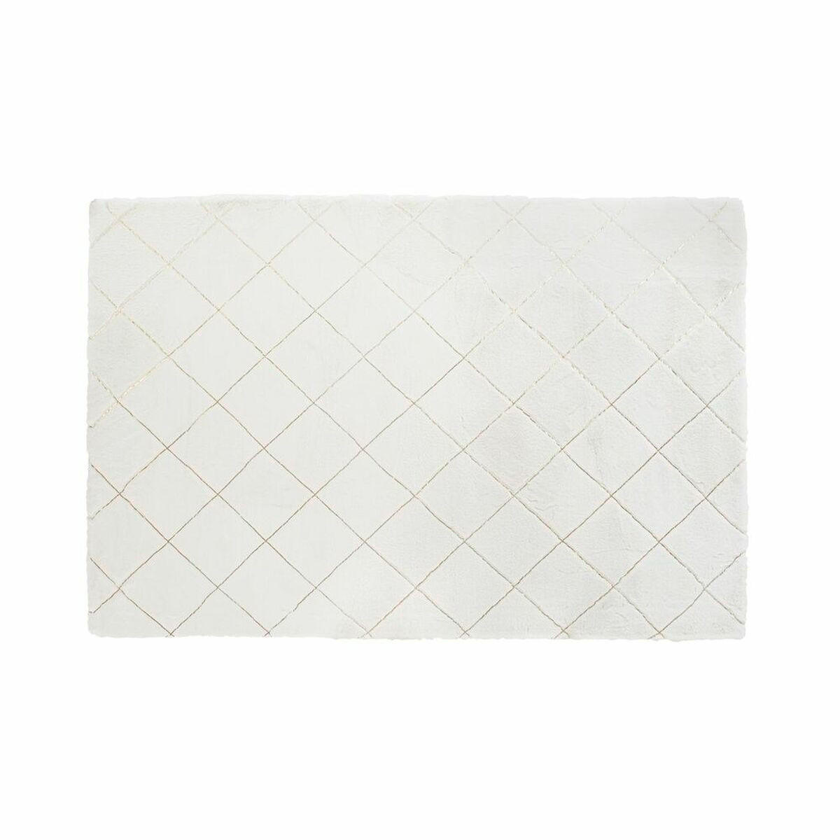 TEPPICH Weiß Moderne (120 x 180 x 2,2 cm) - Weiß, Kunststoff (120/180cm) - DKD Home Decor