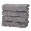 HANDTÜCHER 50x100 cm 450g/m2 im 4er Set, Handtuch Grau - Grau, Textil (50/100cm) - Carpe Sonno