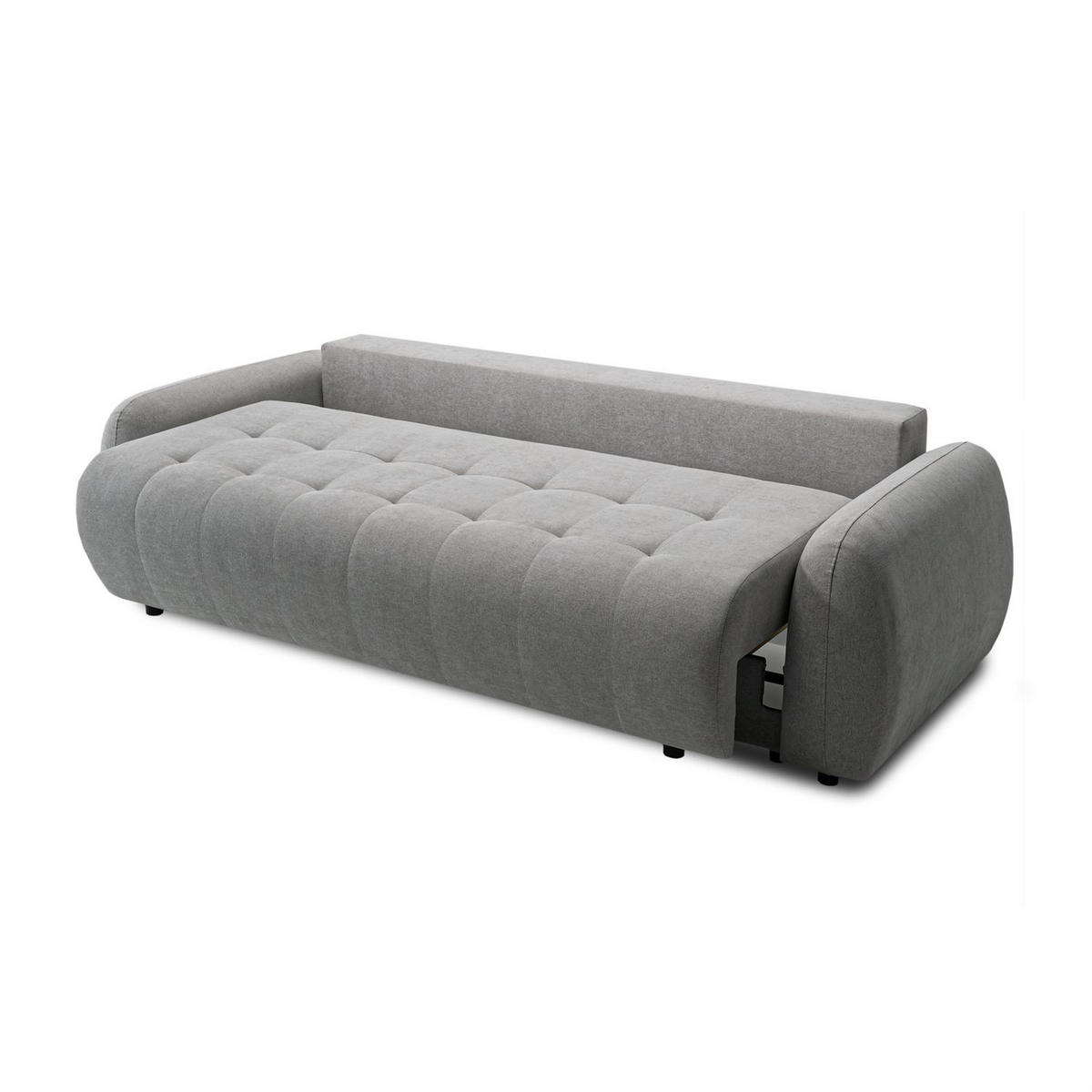 SOFA OMEGA Zweisitzer mit Schlaffunktion, Rosa 15 - Dunkelgrau, Textil (252/92/105cm) - Lookway