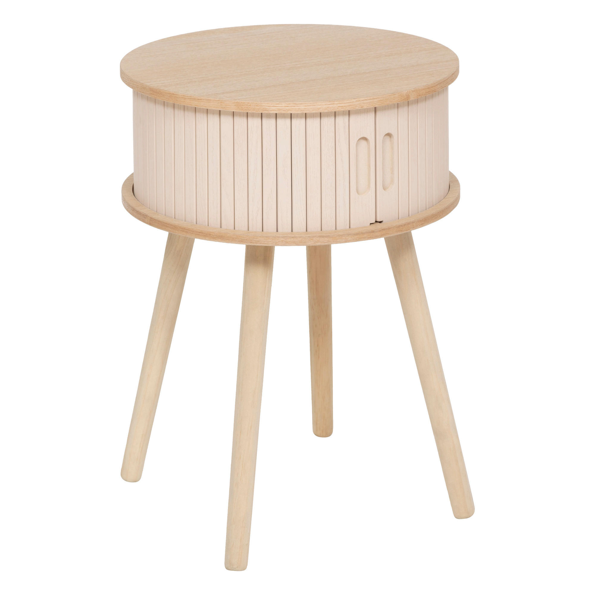 NACHTTISCH mit 2 Türen Nysos 40/40/54 cm - Beige, Holzwerkstoff (40/54/40cm) - Atmosphera Createur d´interieur