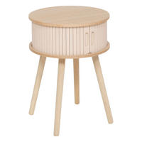 NACHTTISCH mit 2 Türen Nysos 40/40/54 cm - Beige, Holzwerkstoff (40/54/40cm) - Atmosphera Createur d´interieur