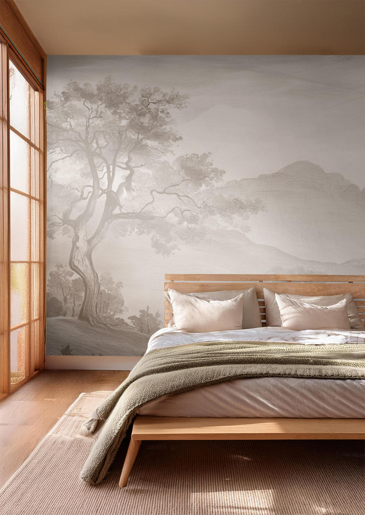 FOTOTAPETE italienische Landschaft 4 x 2.79 m - Braun, Papier (400/279cm) - ESTAhome