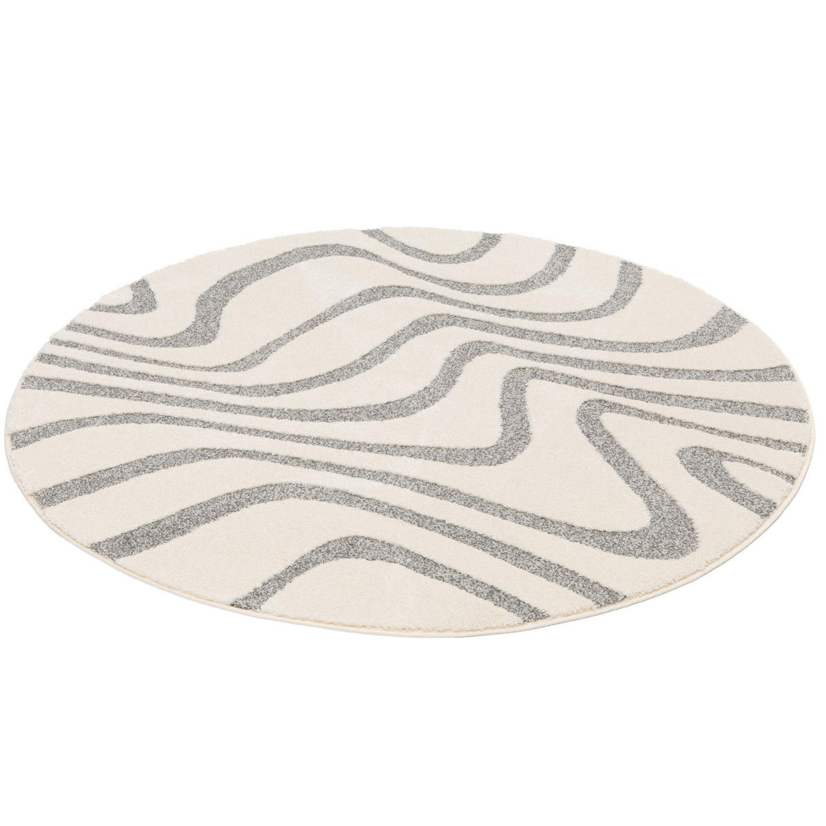 TEPPICH Ethnostil, geschnitzt grau - Grau, Textil (160/160cm) - AFK Living