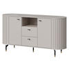 KOMMODE Zante 150 2D2S 02 - Kaschmir/Goldfarben, Holzwerkstoff/Metall (151/81/40cm) - MIRJAN24