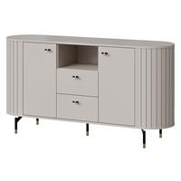 KOMMODE Zante 150 2D2S 02 - Kaschmir/Goldfarben, Holzwerkstoff/Metall (151/81/40cm) - MIRJAN24