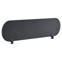 SCHREIBTISCHTRENNWAND 160x40 cm Dunkelgrau Sparky - Dunkelgrau, Textil (2/160/40cm) - Beliani