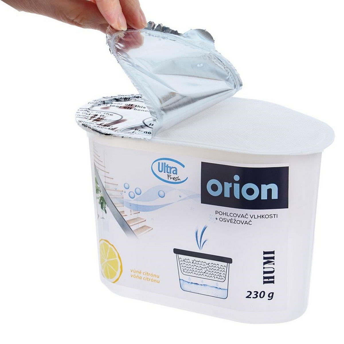 FEUCHTIGKEITSABSORBER Ultra Fresh gelb - Gelb, Kunststoff (8.5/8.5/15cm) - Orion 