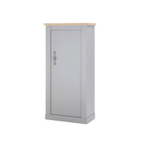 KOMMODE C14 Light Gray & Artisan Eiche 68x142x37 cm Landhaus - Grau, Holzwerkstoff (68/142/37cm) - Livojo