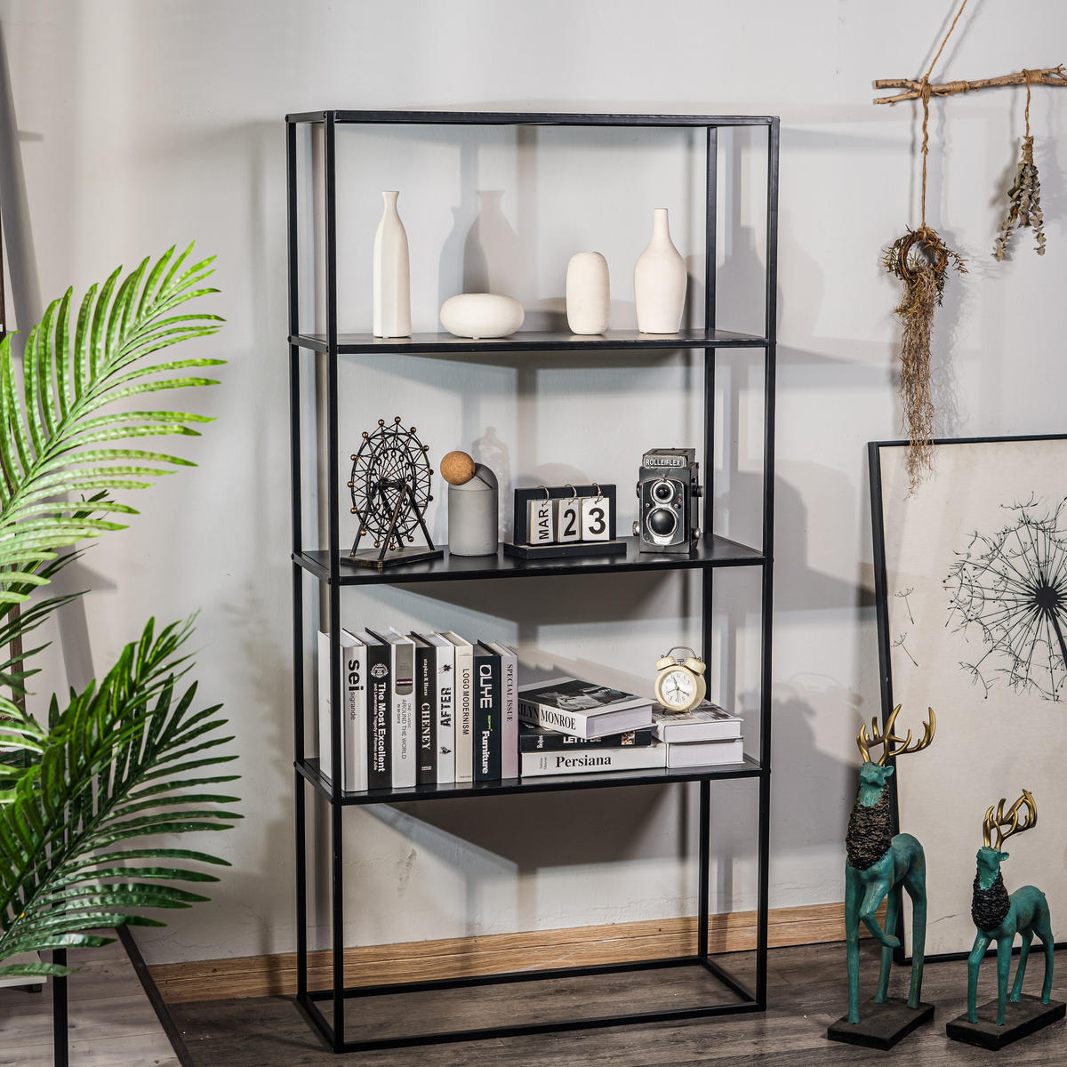 REGAL Schwarz - Schwarz, Metall (75/154/27cm) - Nordlys