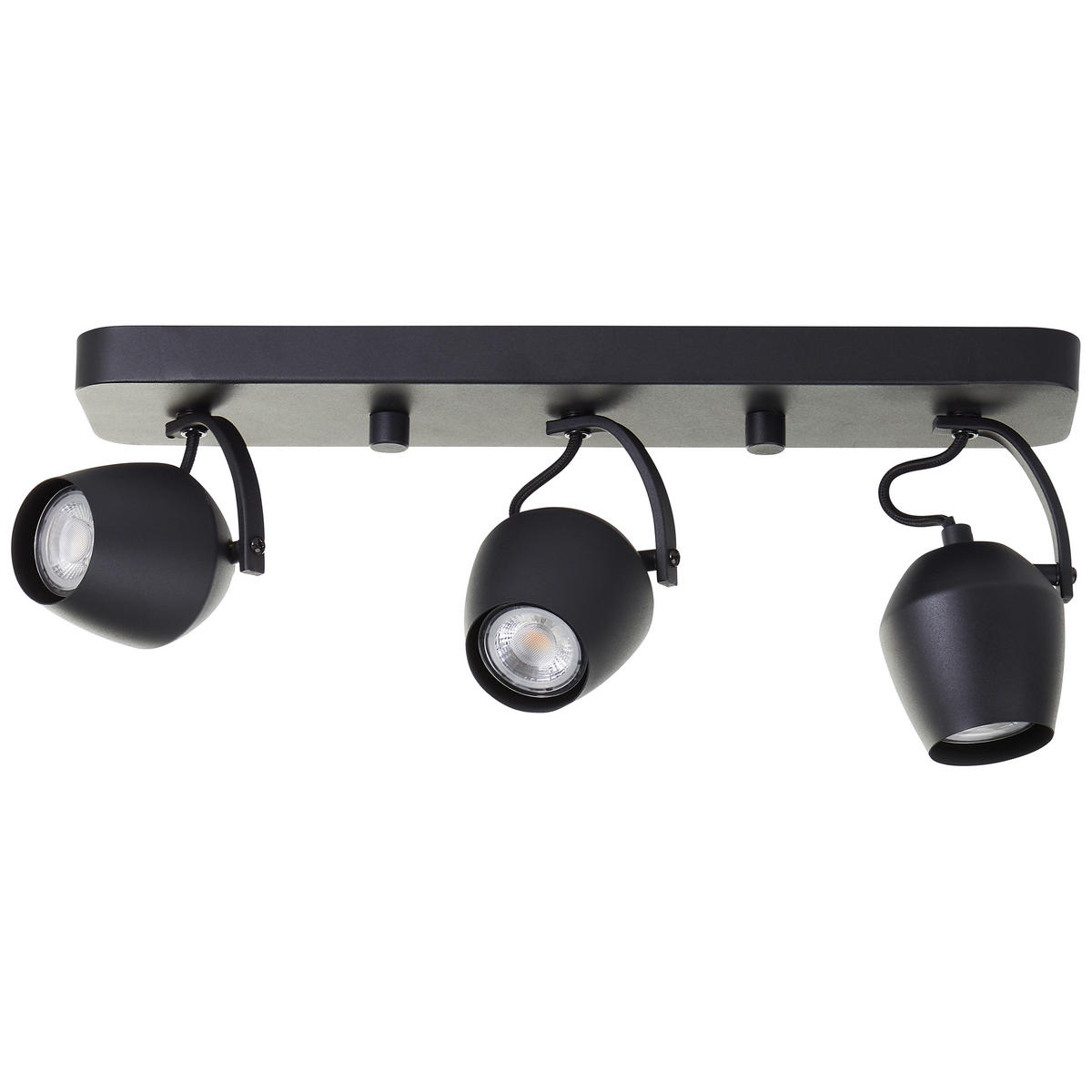 LED SPOT Vertino Schwarz 10/45/17 cm - Schwarz, Kunststoff (20cm) - Brilliant