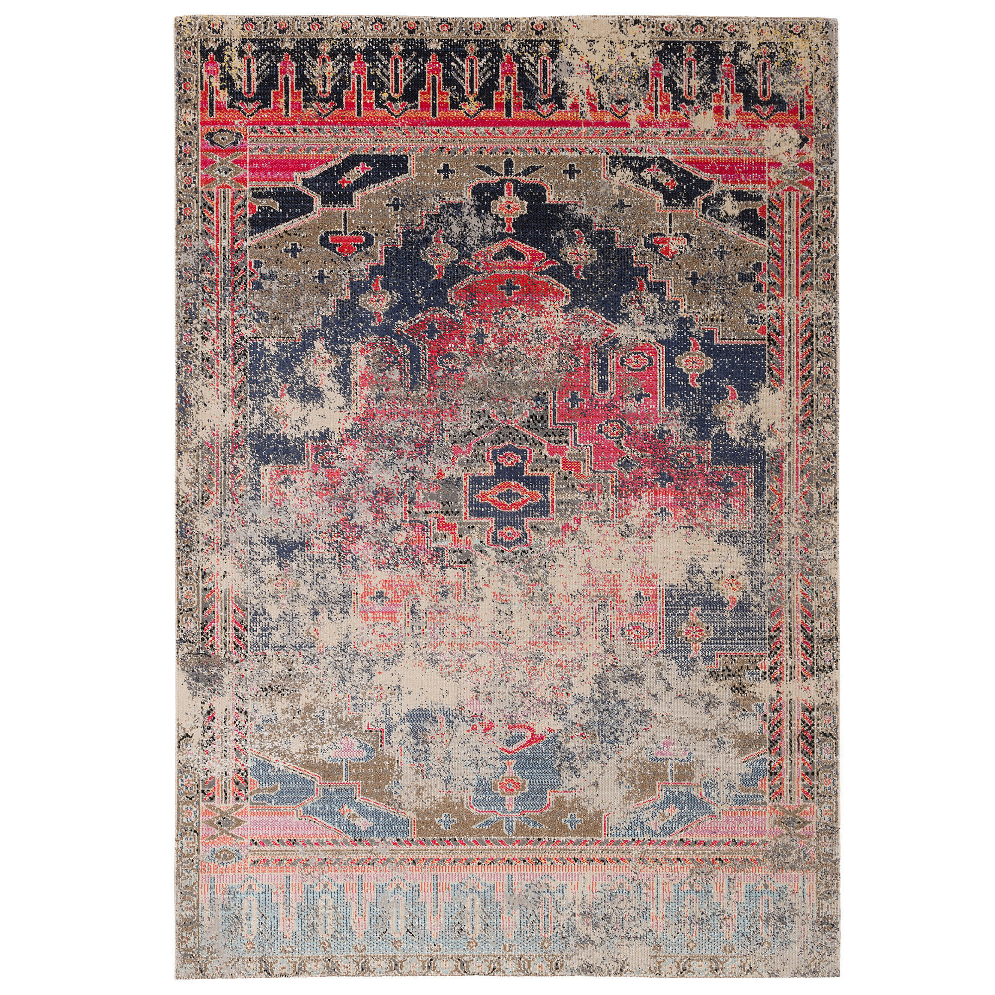 DESIGNER TEPPICH VINTAGE ZOE ORIENT KLASSIK VERLAUF - Blau, Textil (120/170cm) - Pergamon